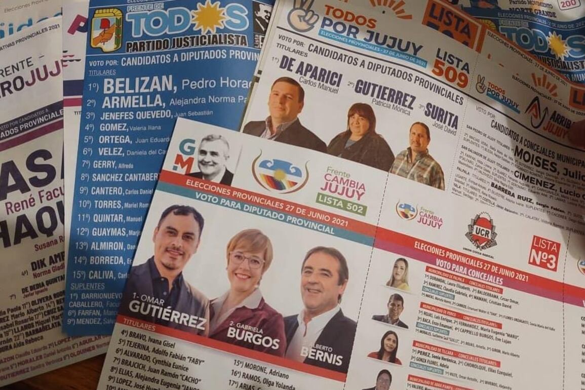 Boletas del oficialismo con la cara de Morales