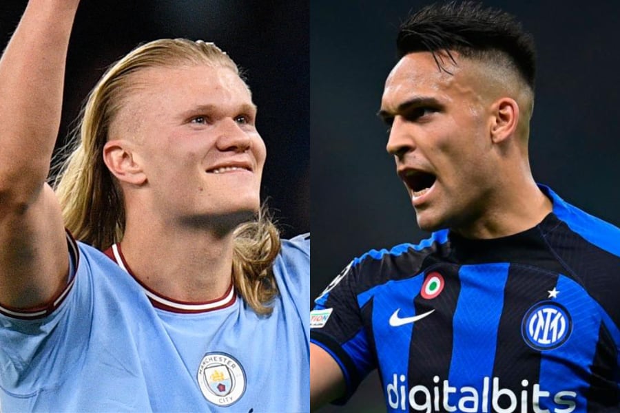 Erling Haaland y Lautaro Martínez, los goleadores.