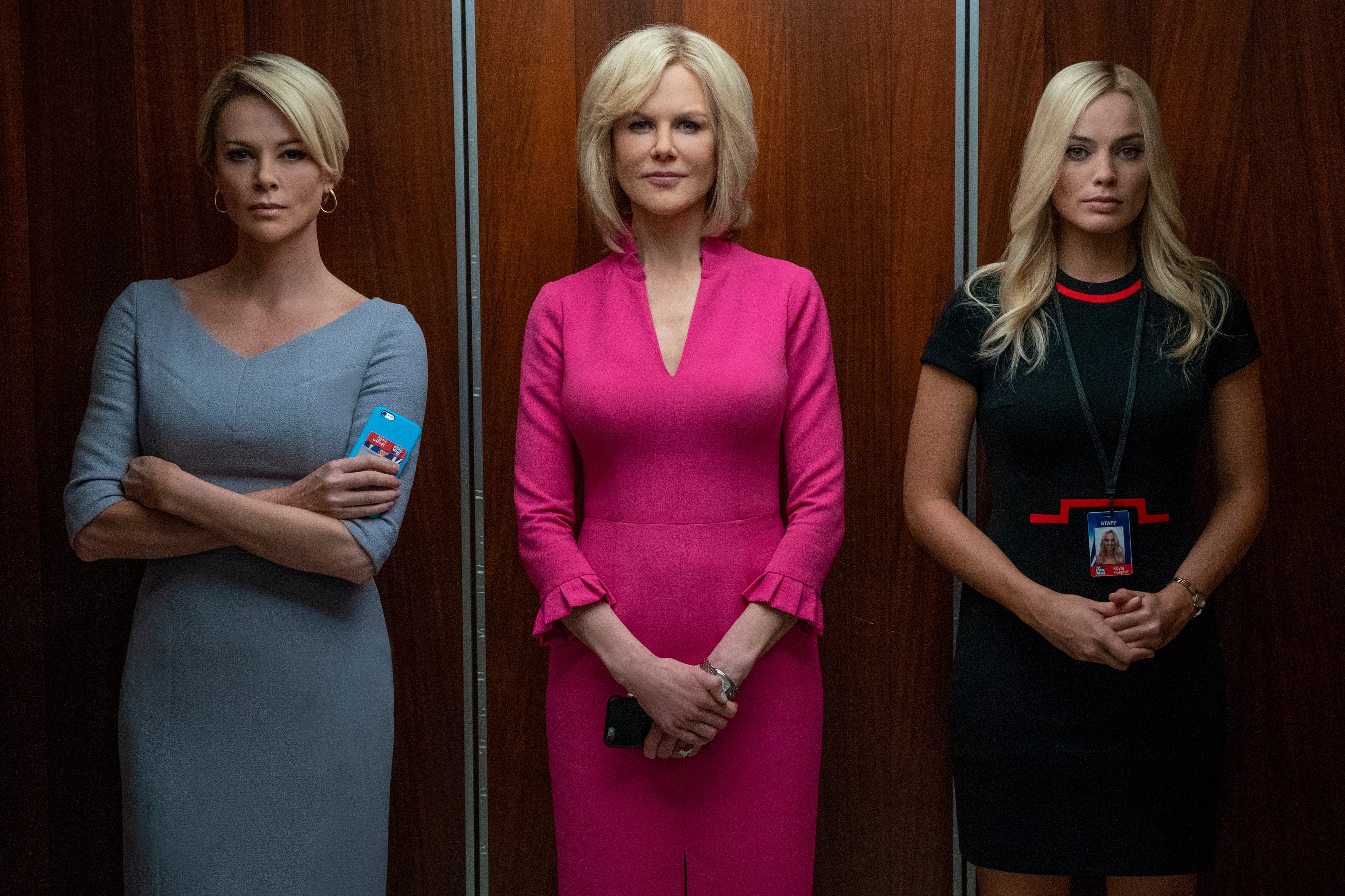 Charlize Theron, Nicole Kidman y Margot Robbie en El escándalo
