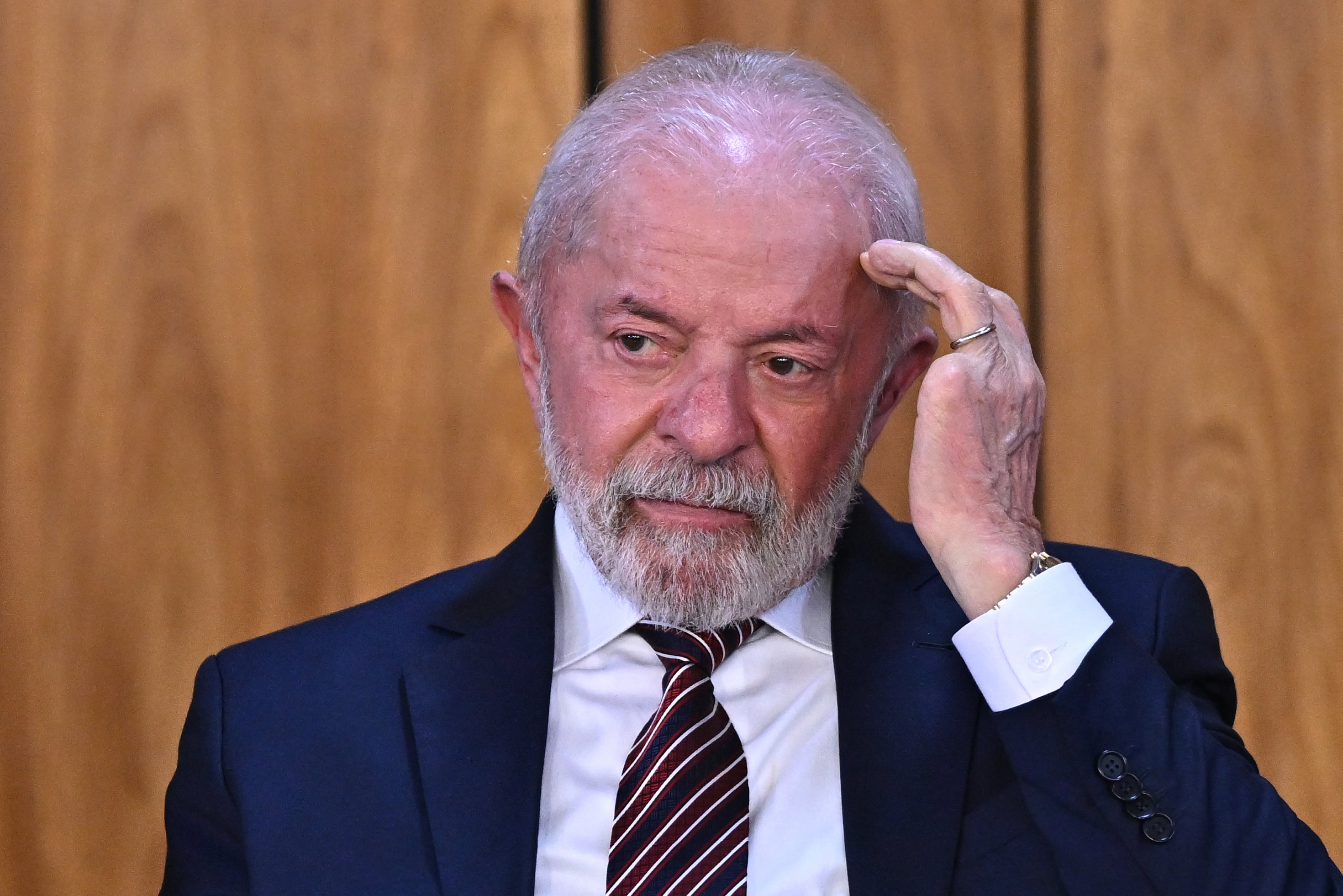 Lula da Silva, presidente de Brasil.