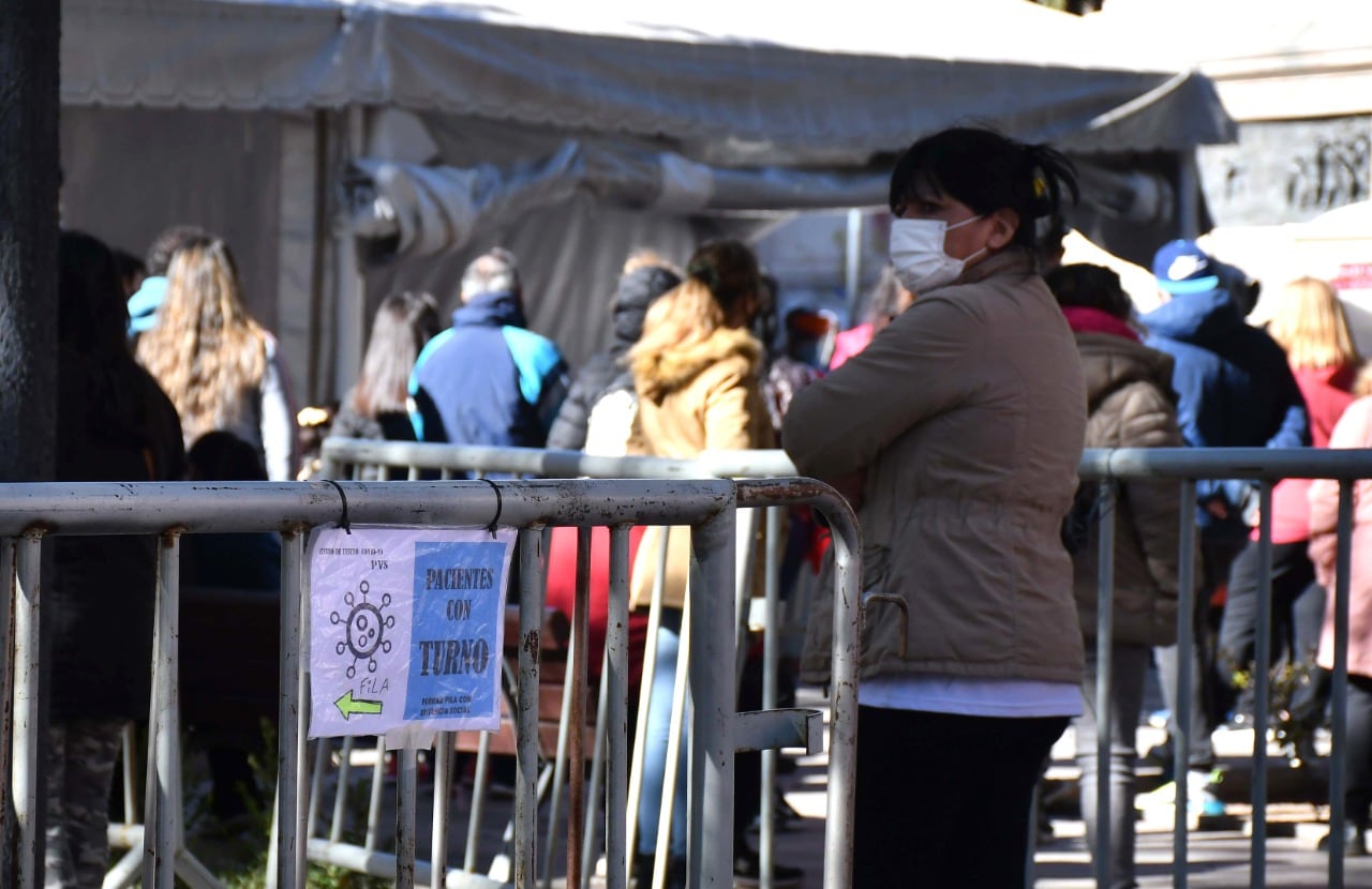 Un centro de testeo en la ciudad de Córdoba.