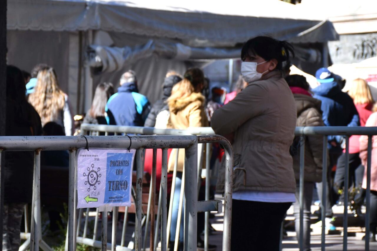 Un centro de testeo en la ciudad de Córdoba.