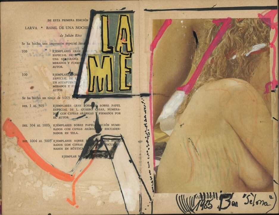 Una obra de Copista Material, la muestra de Osvaldo Lamborghini