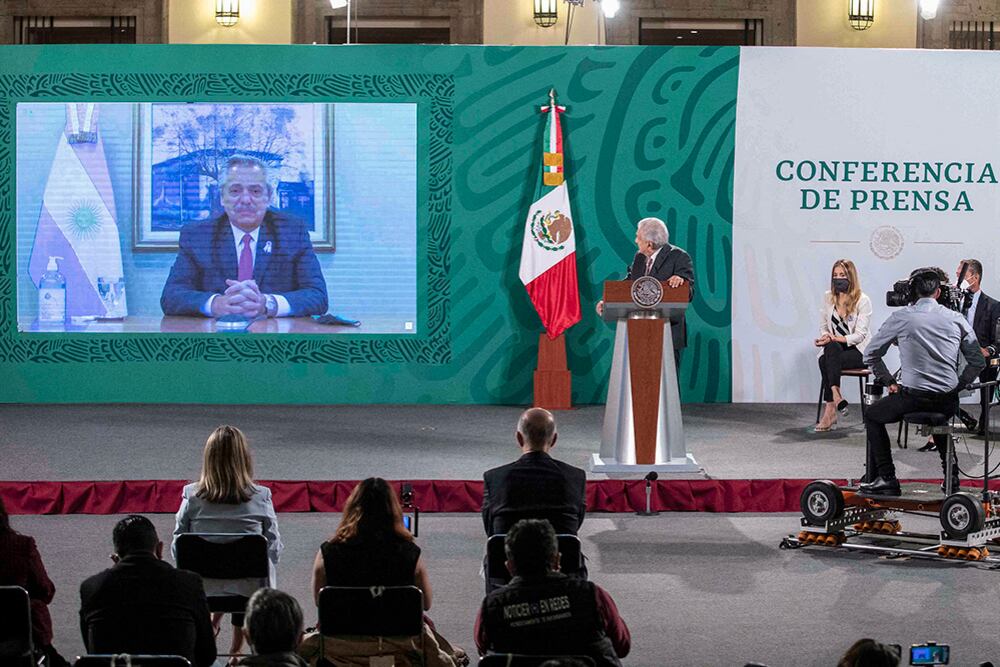 Alberto Fernández y Andrés Manuel López Obrador compartieron el anuncio de que pronto llegarán a la Argentina las vacunas producidas en conjunto por ambos países.