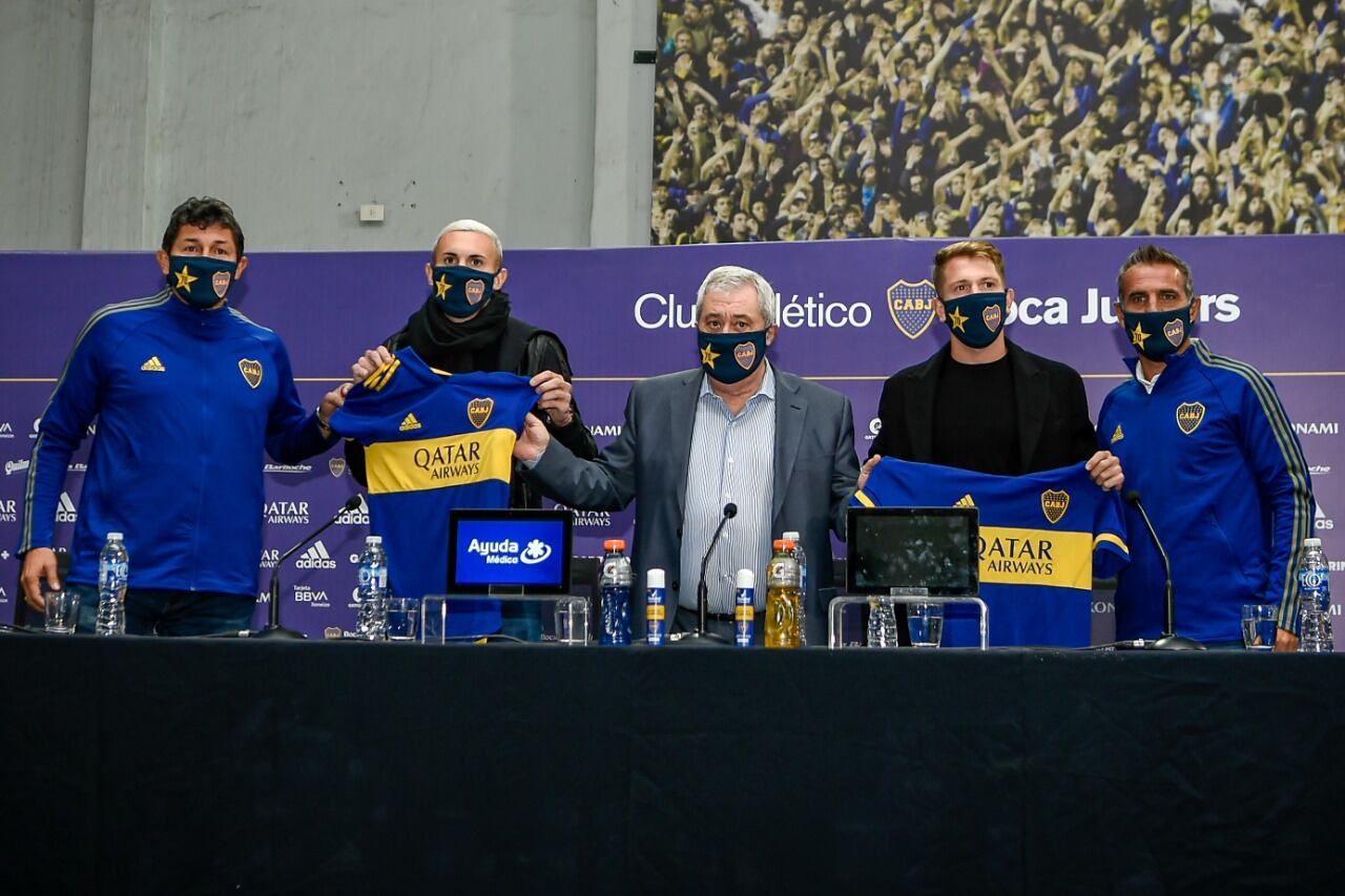 Esteban Rolón y Norberto Briasco, fueron presentados como refuerzos de Boca.