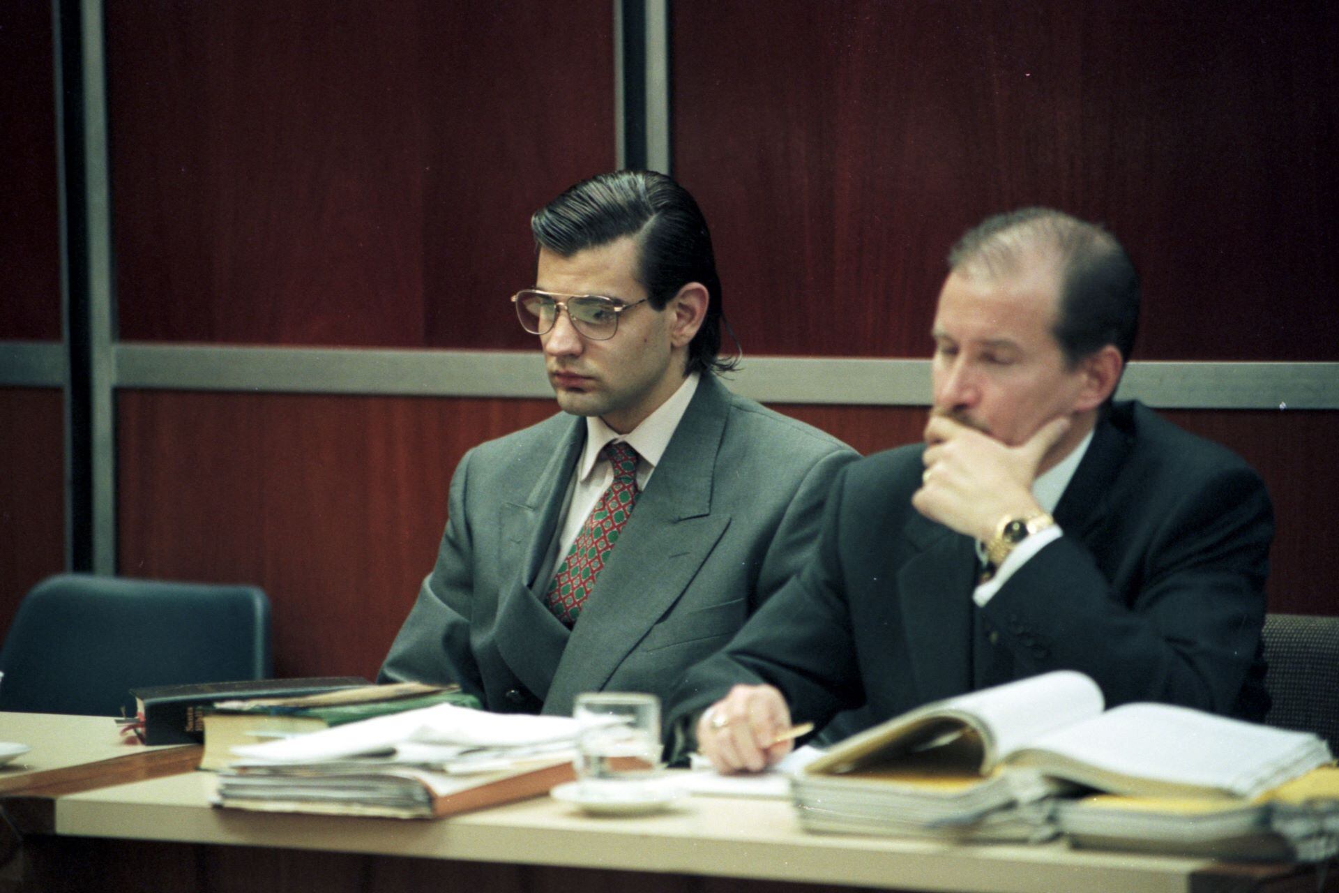 "Concheto" Álvarez durante el juicio oral por el asesinato del empresario Bernardo Loitegui, el 31 de agosto de 1998.