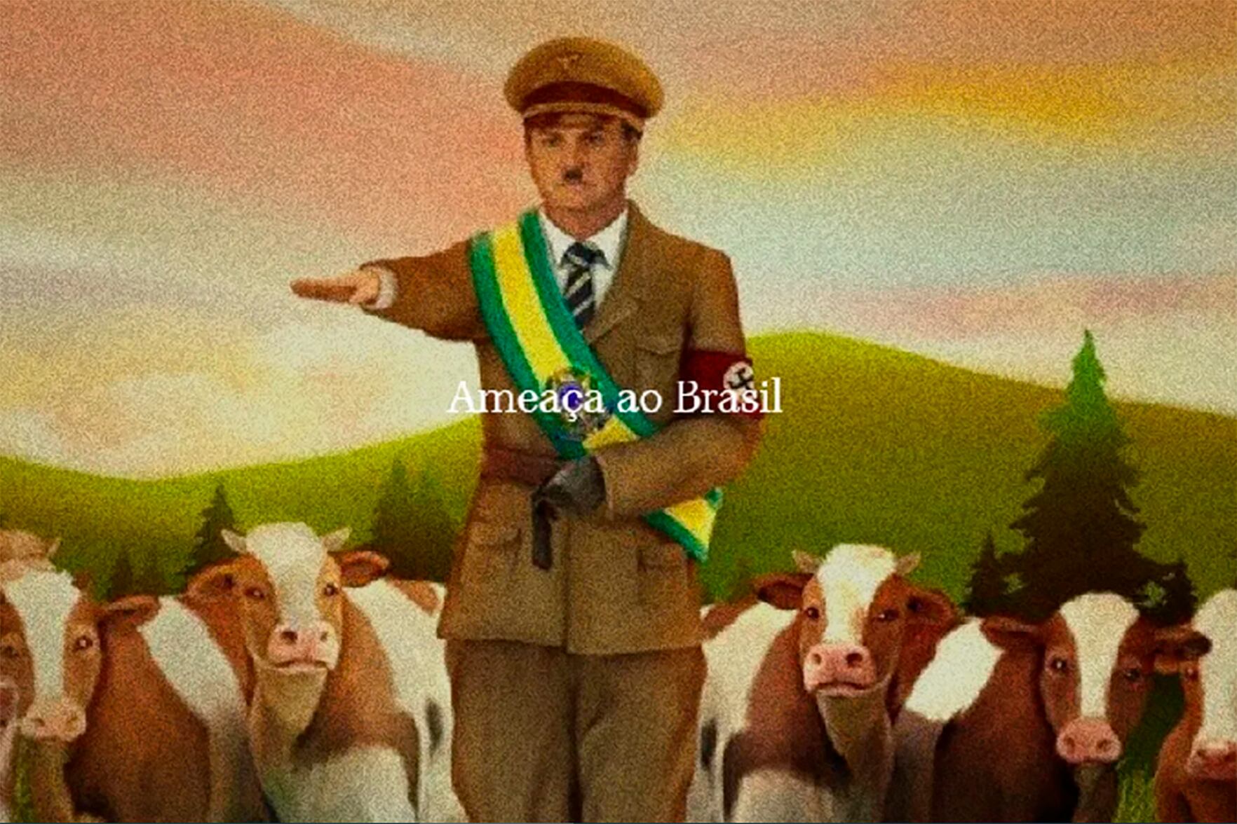 Así se ve la home de la web que era de Bolsonaro.
