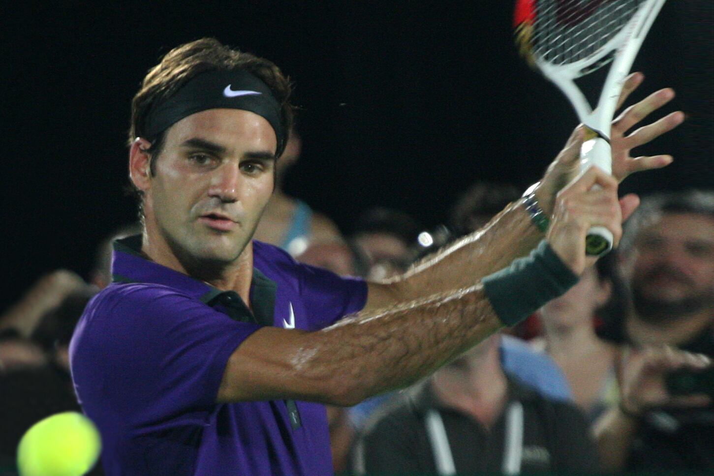 Roger Federer, hace siete años en Tigre.