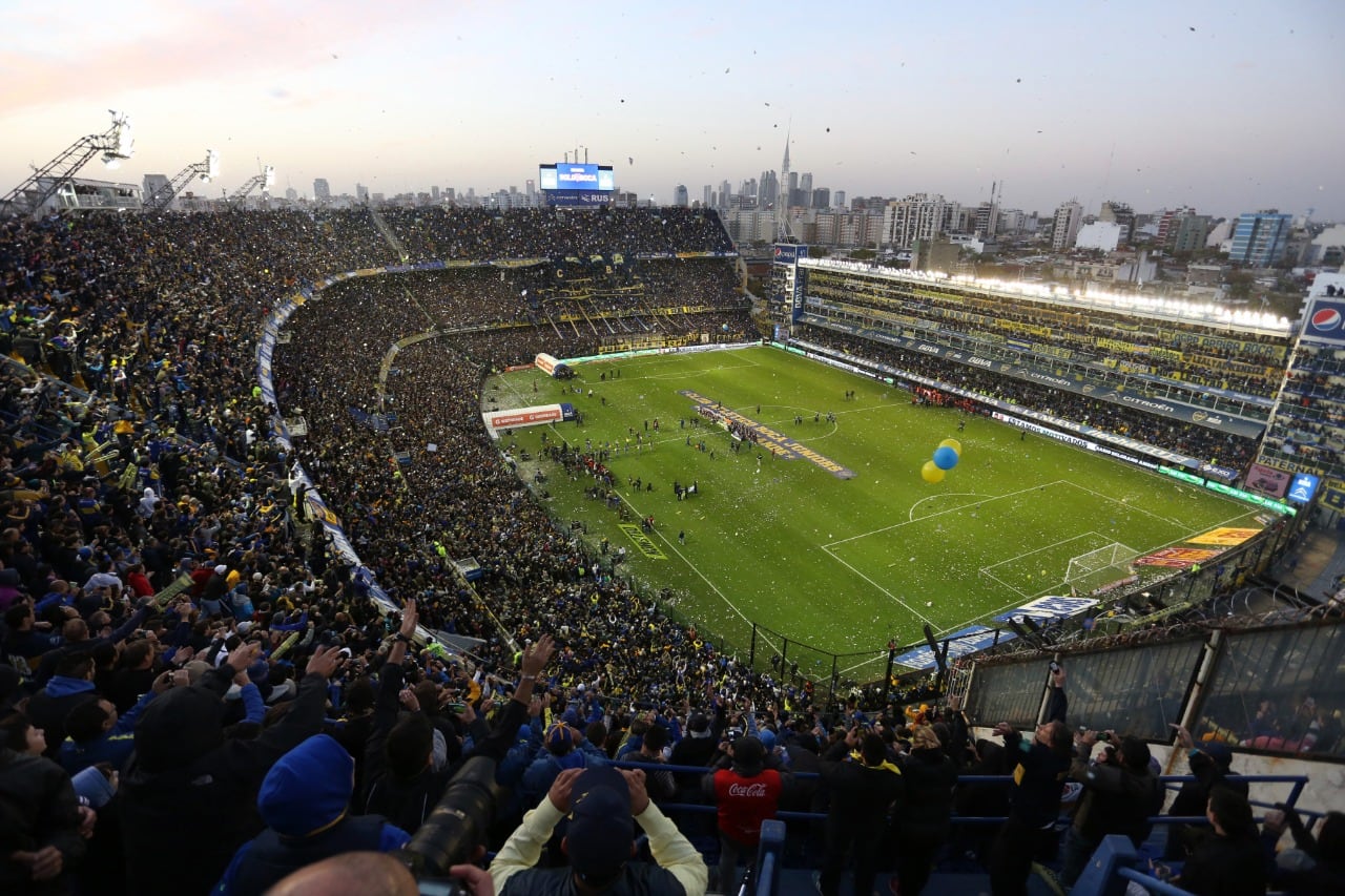 La cancha de Boca repleta de hinchas, en otra tarde inolvidable.