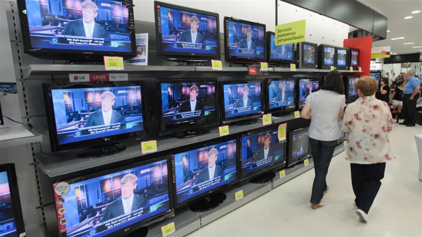 La producción de televisores fue las más afectadas.