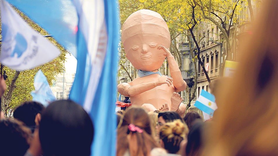 En la marcha contra el aborto, uno de los argumentos utilizados fue que se trata de un genocidio.