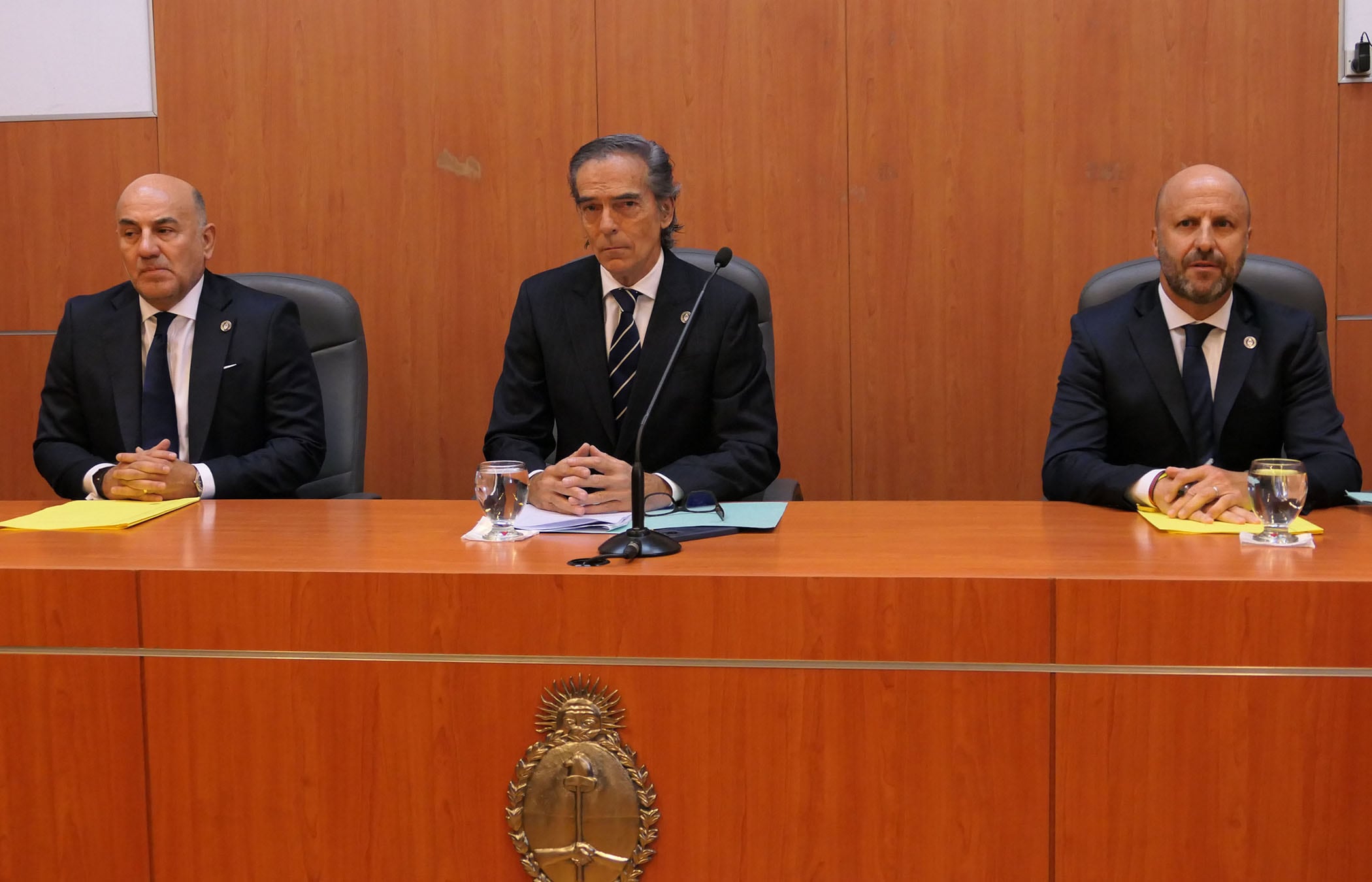 Los "jueces copitos" Diego Barroetaveña, Gustavo Hornos y Mariano Borinsky