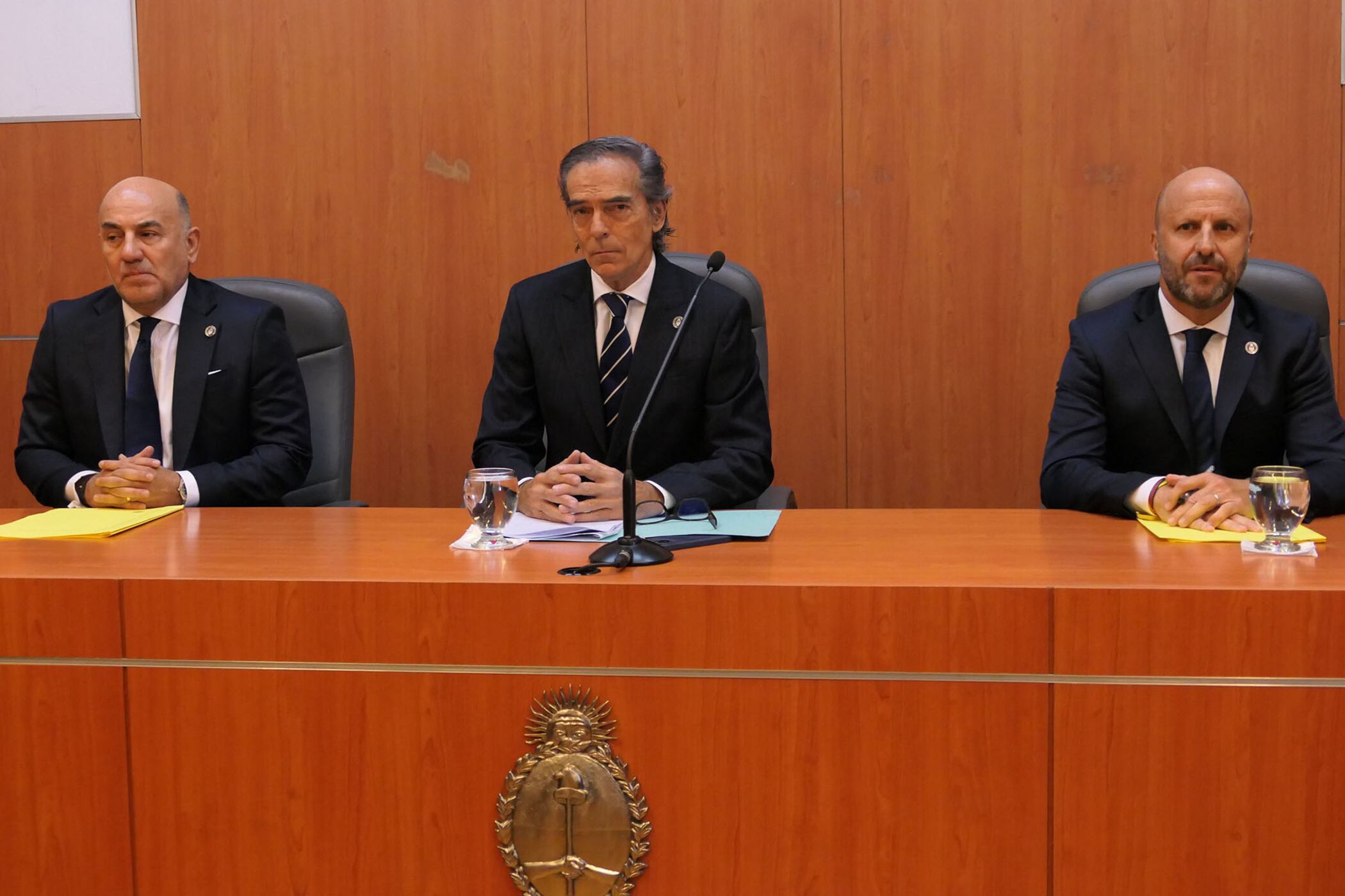 Los "jueces copitos" Diego Barroetaveña, Gustavo Hornos y Mariano Borinsky