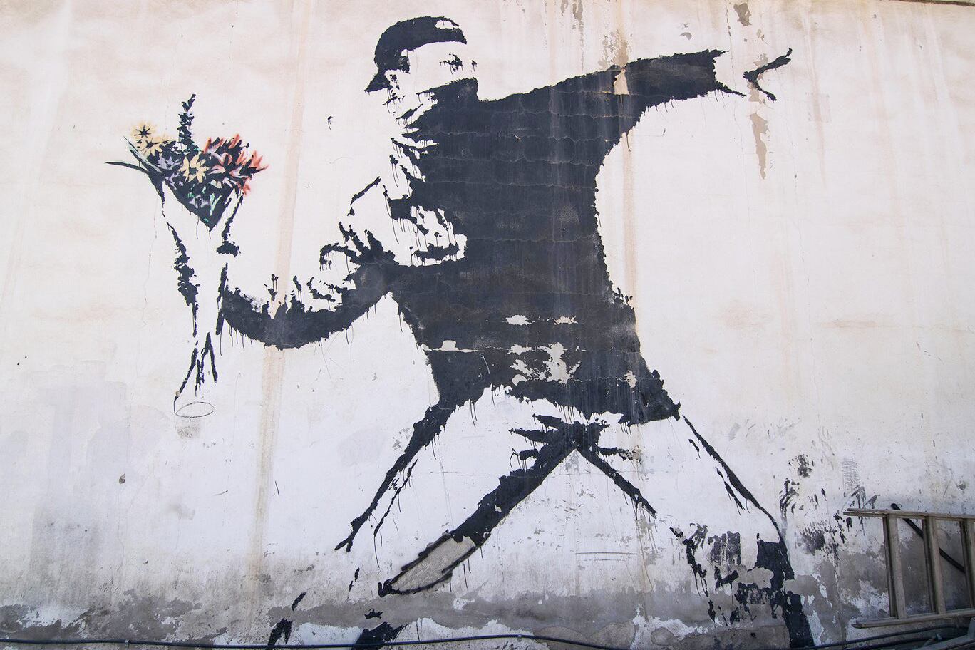Obra del artista callejero Bansky.