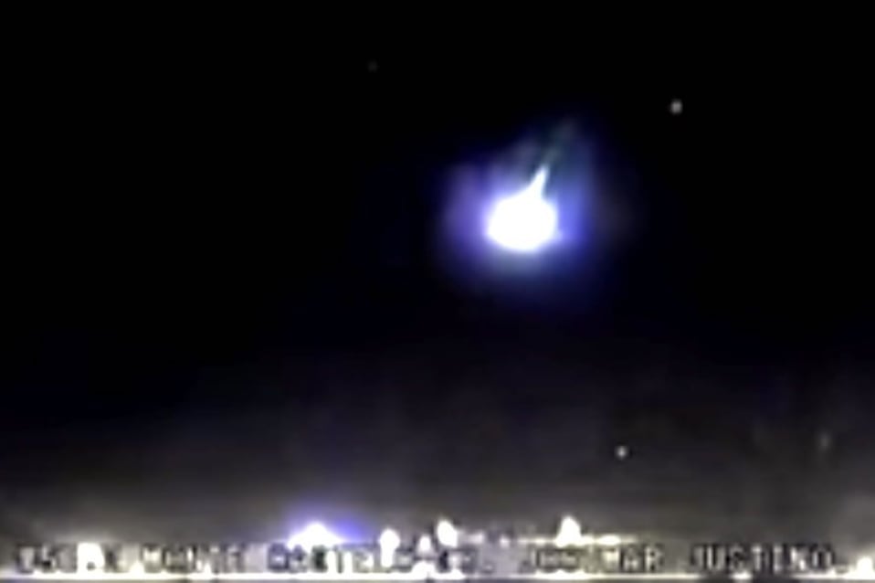 El meteorito viajaba a una velocidad de 45 kilómetros por segundo.