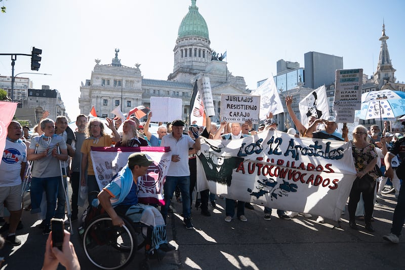 Marcha de Jubilados al Congreso