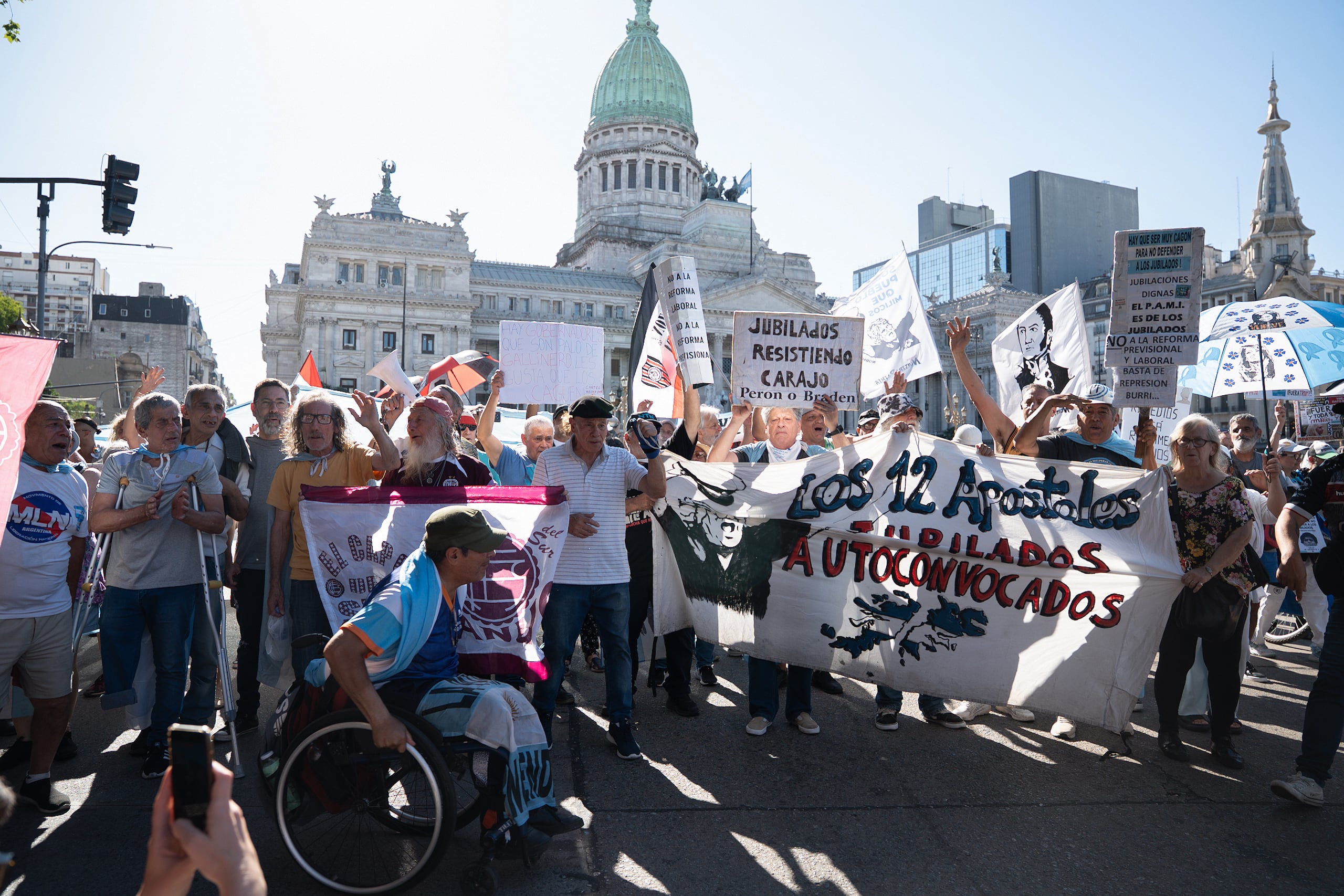 Marcha de Jubilados al Congreso