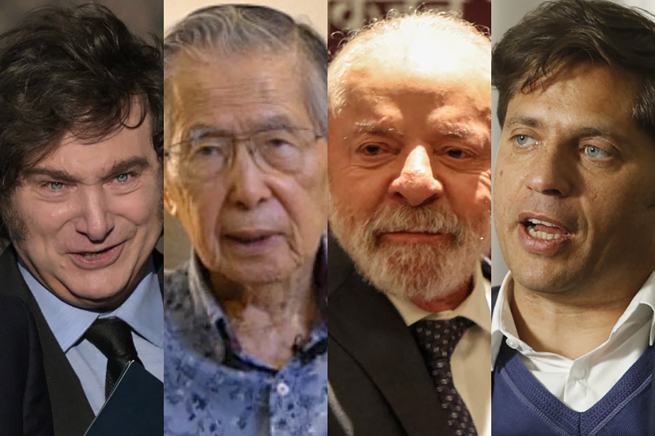 ARCHIVO
javier milei akberto fujimori lula da silva axel kicillof