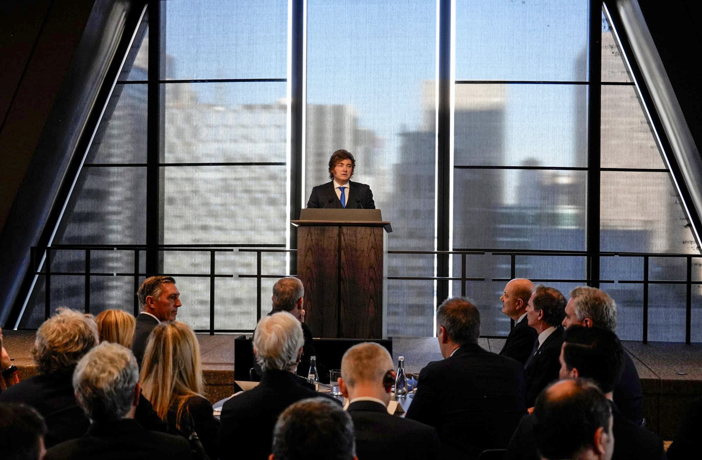 NUEVA YORK EEUU MARZO 10: El Presidente Javier Milei inauguró la Argentina Week en Nueva York