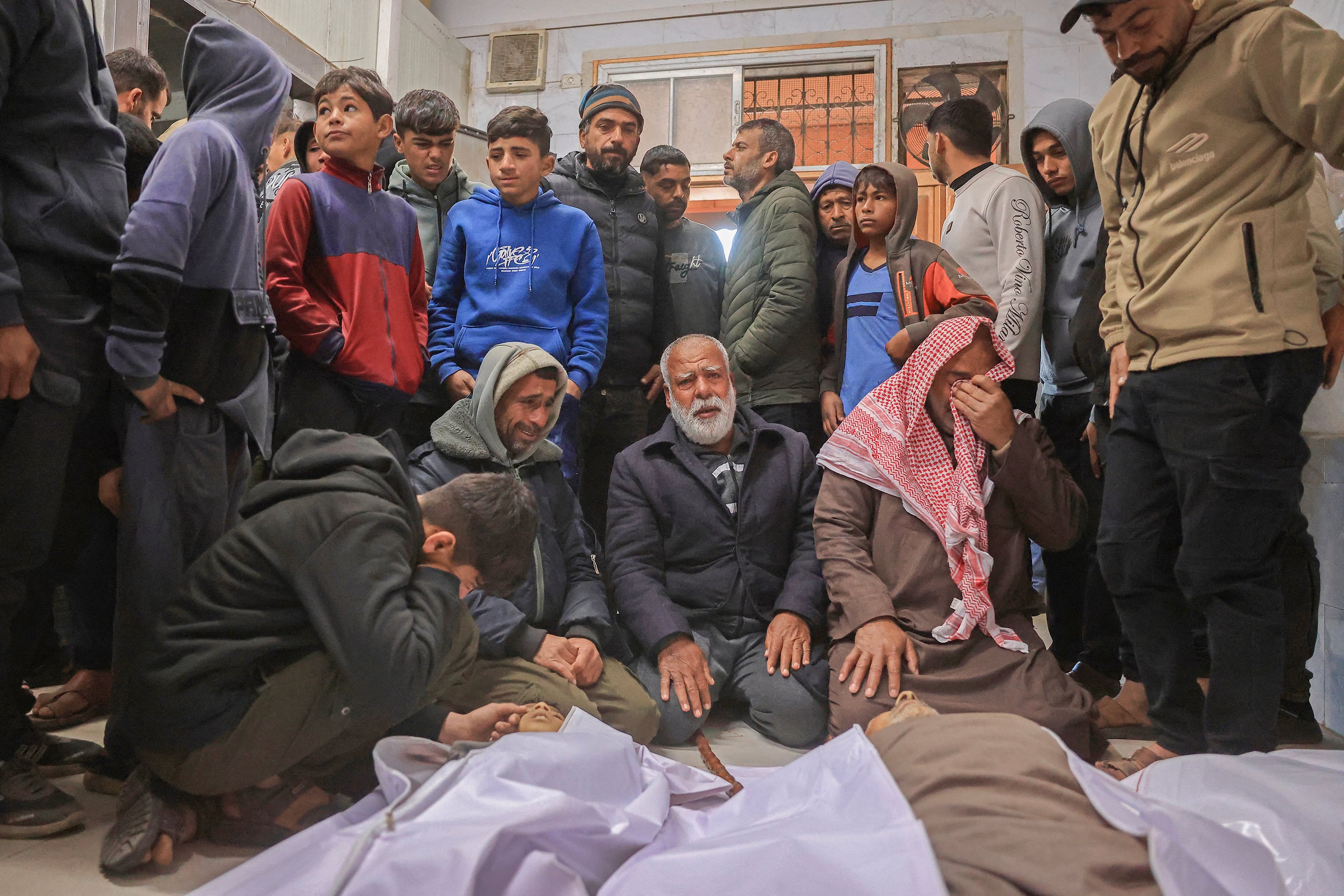 Victimas de ataques israelíes en Gaza