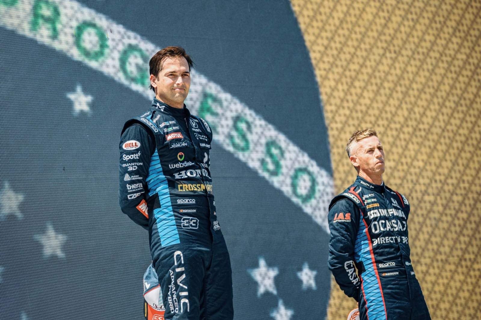 leonel pernía (derecha) y nelson piquet jr