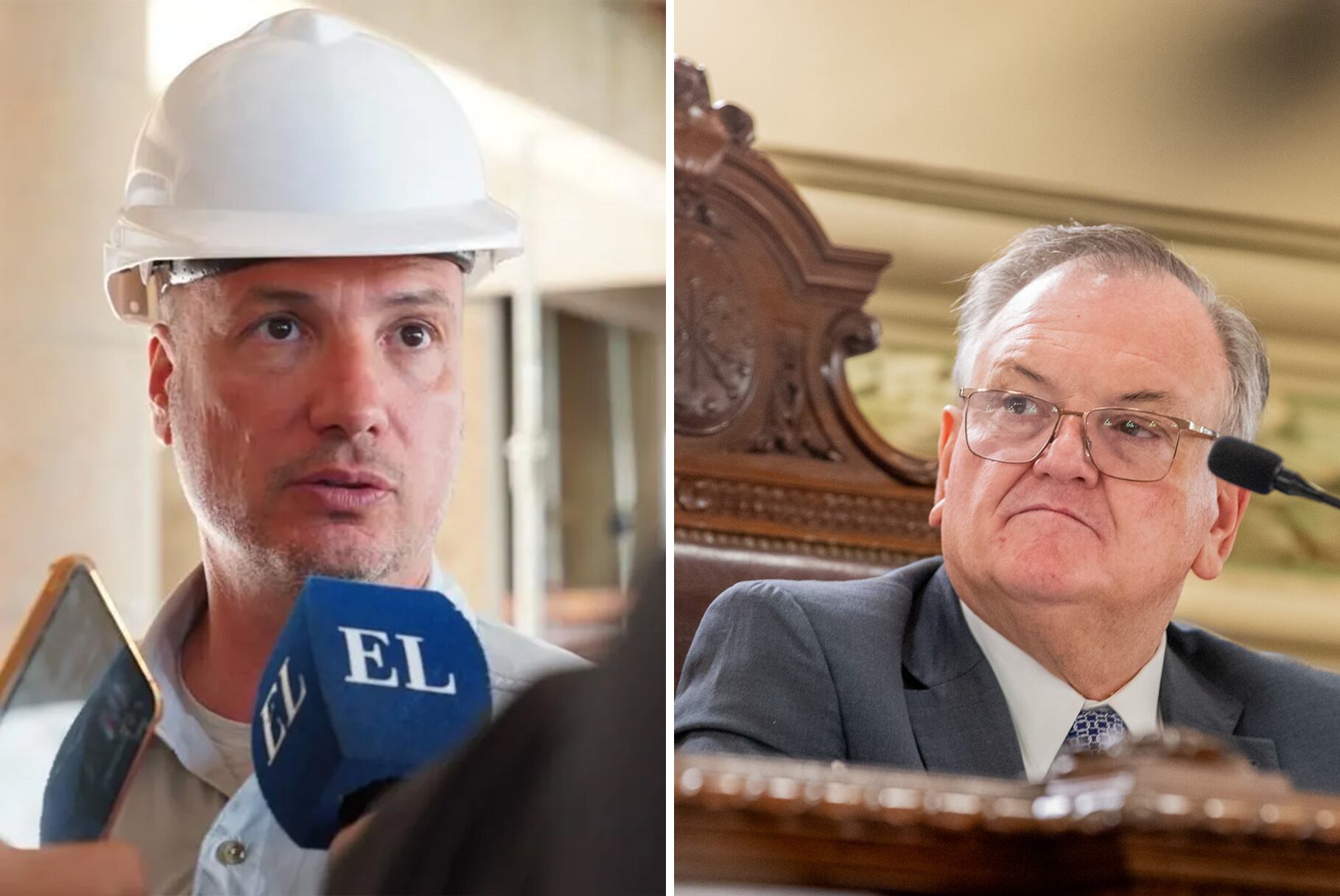 Lisandro Enrico ministro de infraestructura y Felipe Michlig senador santa fe