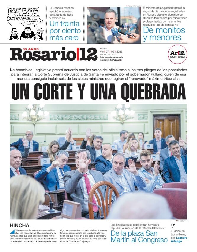 La Asamblea Legislativa prestó acuerdo con los votos del oficialismo a los tres pliegos de los postulados para integrar la Corte Suprema de Justicia de Santa Fe enviado por el gobernador Pullaro, quien de esa manera consiguió incluir seis de los sietes ministros que regirán el “renovado” máximo tribunal