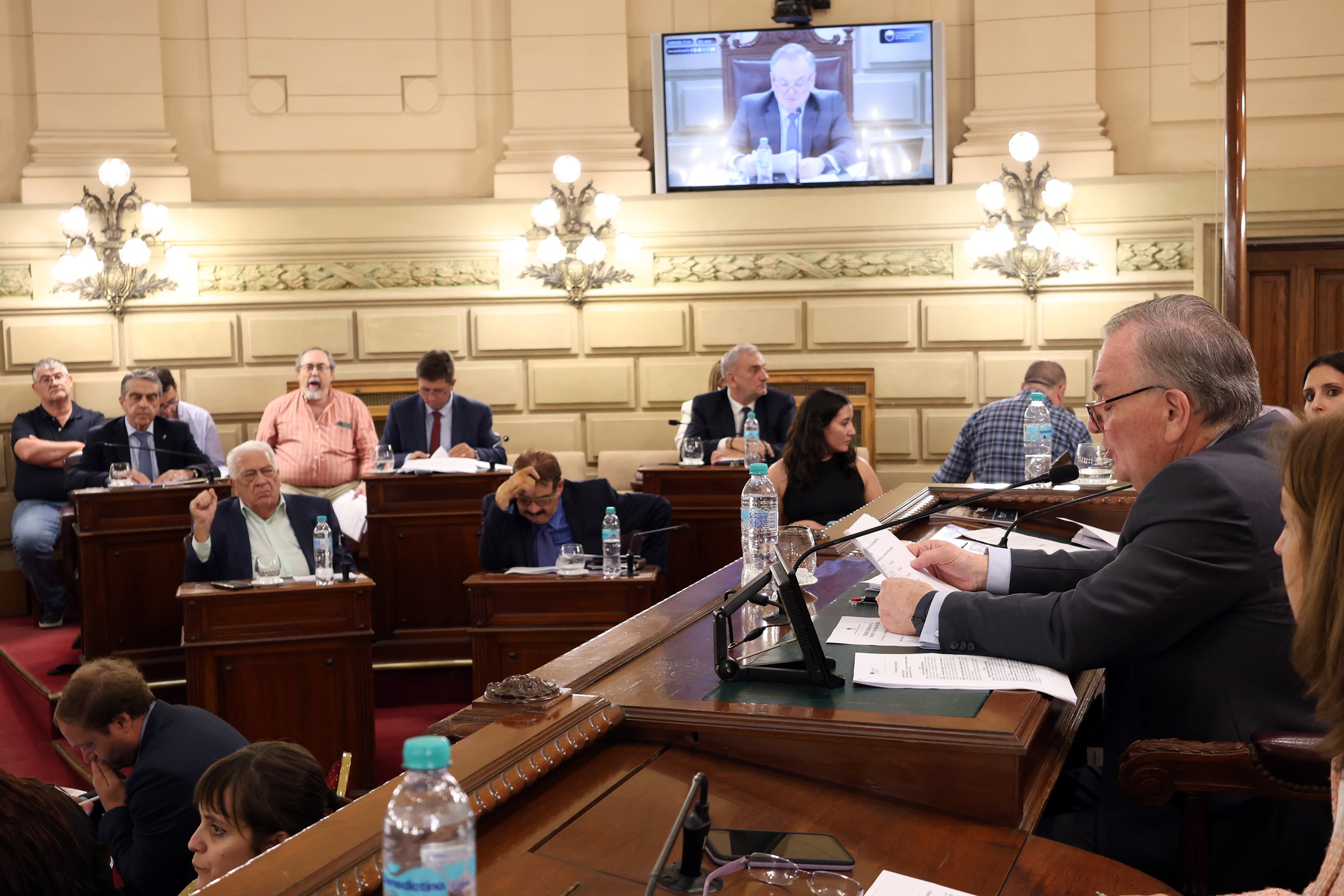 Felipe Michlig presidente del senado de santa fe en sesion ordinaria