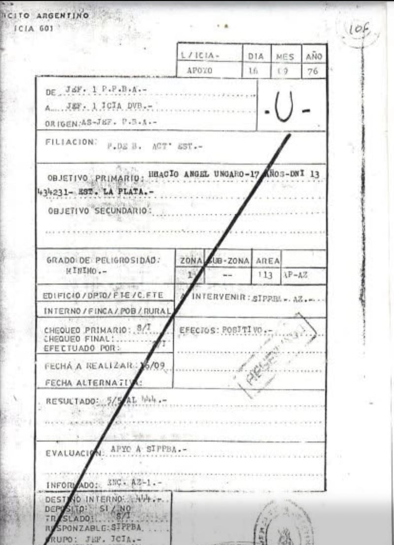 Archivos desclasificados de la dictadura