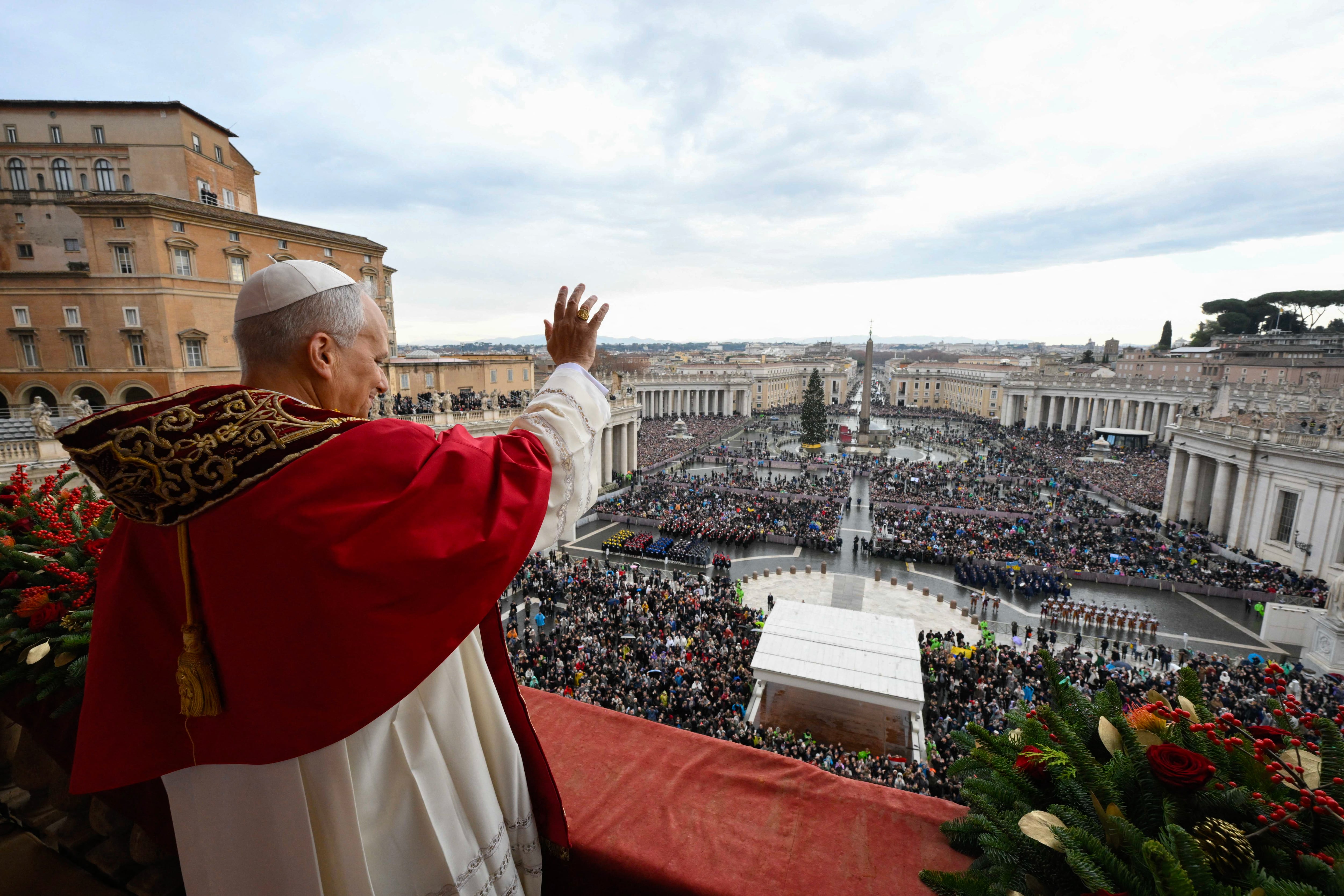 Papa León XIV, Misa Vaticano Navidad