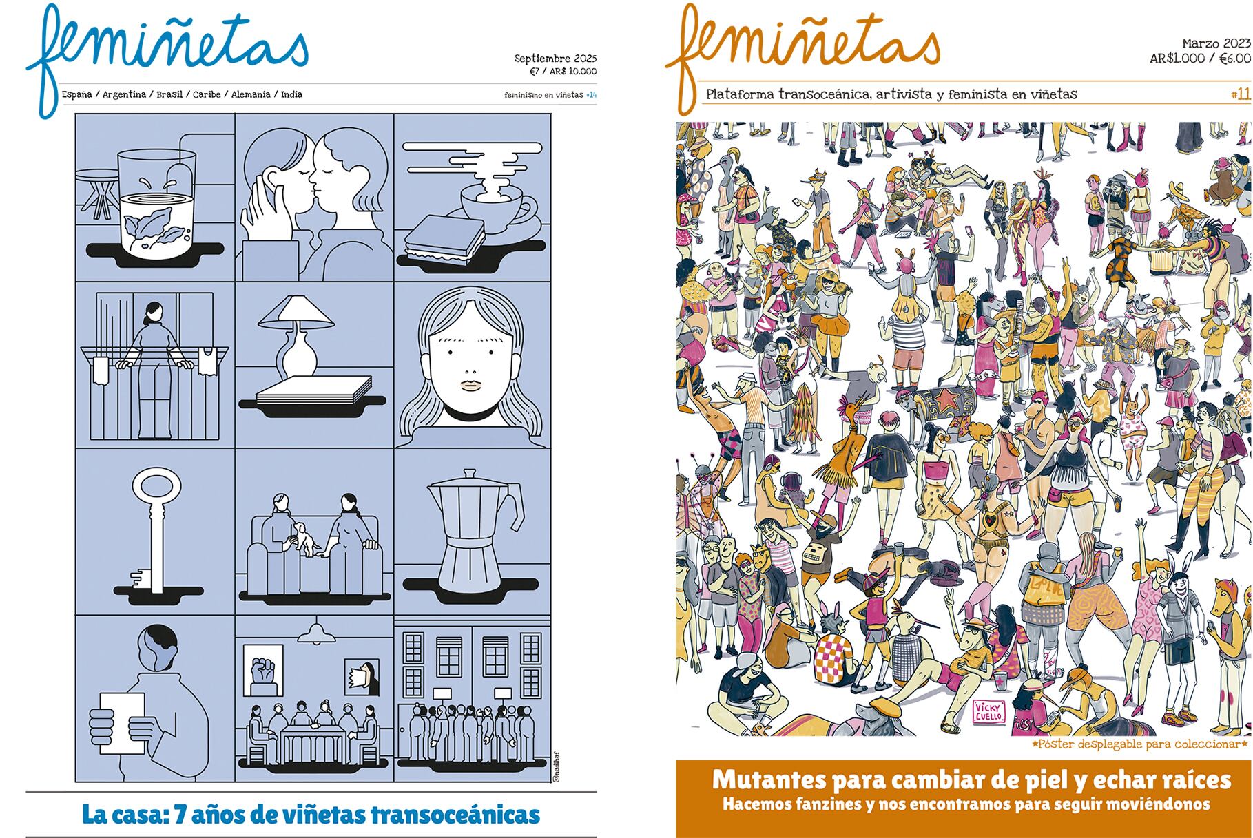 Revista Femiñietas, tapas 14 y 11