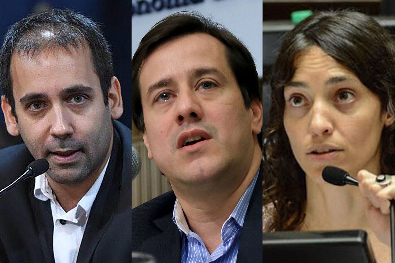 Itai Hagman, Mariano Recalde y Paula Penaca.