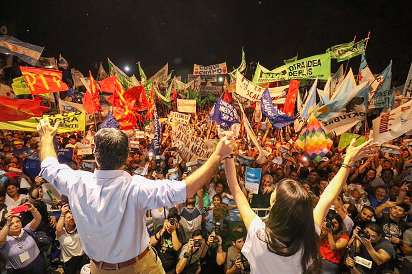 El cierre de Capitanich en un acto masivo.