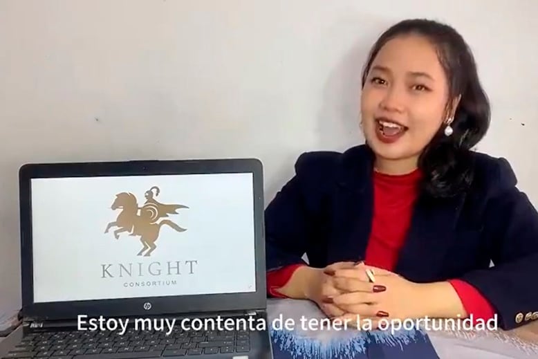 "Ali", la persona que avisaba cuándo invertir en la posible estafa piramidal.