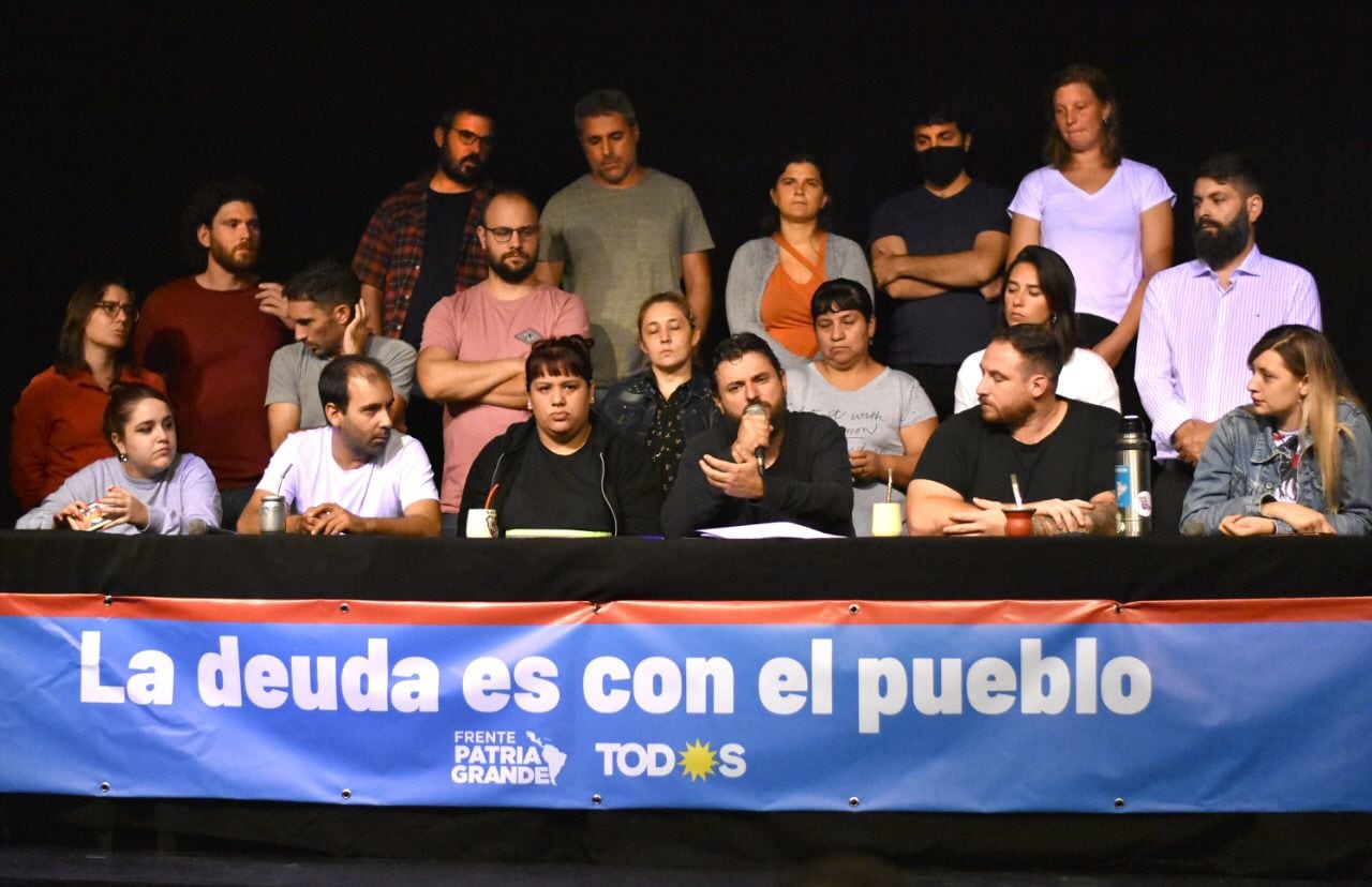 Juan Grabois y los diputados del Frente Patria Grande anunciaron su voto en contra del acuerdo con el FMI.