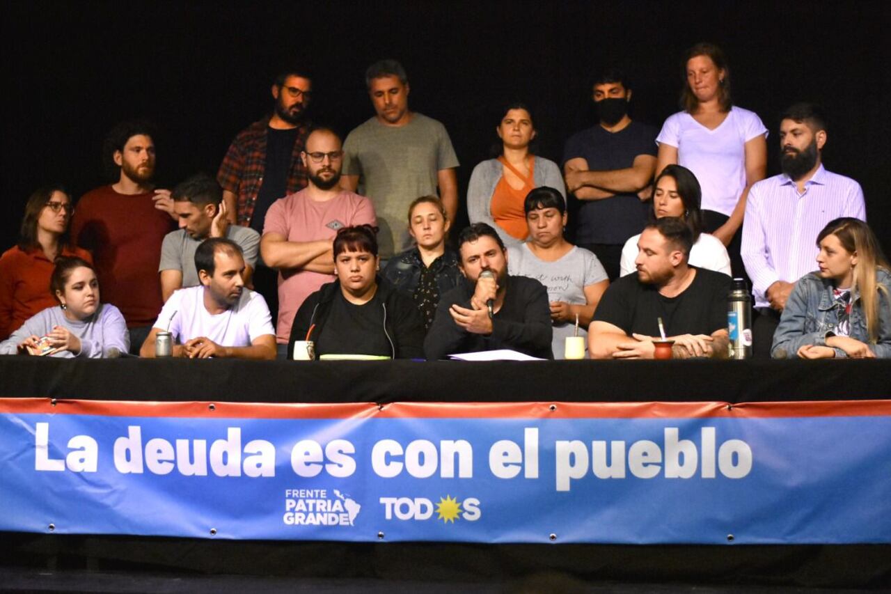 Juan Grabois y los diputados del Frente Patria Grande anunciaron su voto en contra del acuerdo con el FMI.