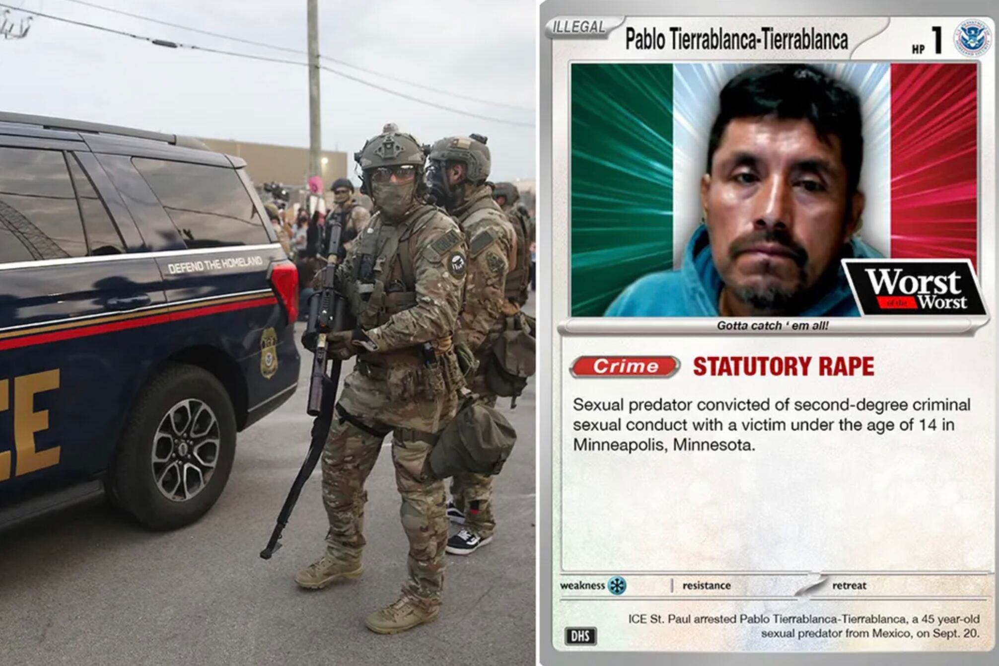 El material combina escenas de Ash Ketchum, el protagonista del animé, con imágenes de operativos policiales