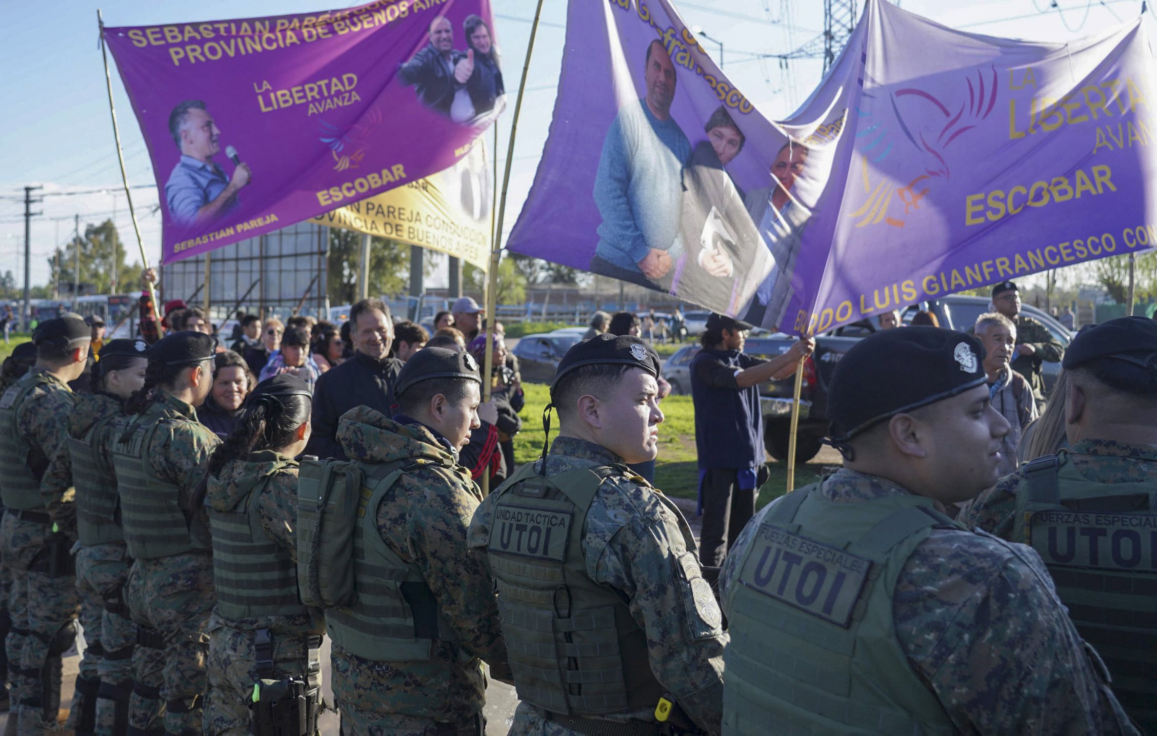 El operativo de seguridad contó con Prefectura, Gendarmería, PFA y Policía Bonaerense.