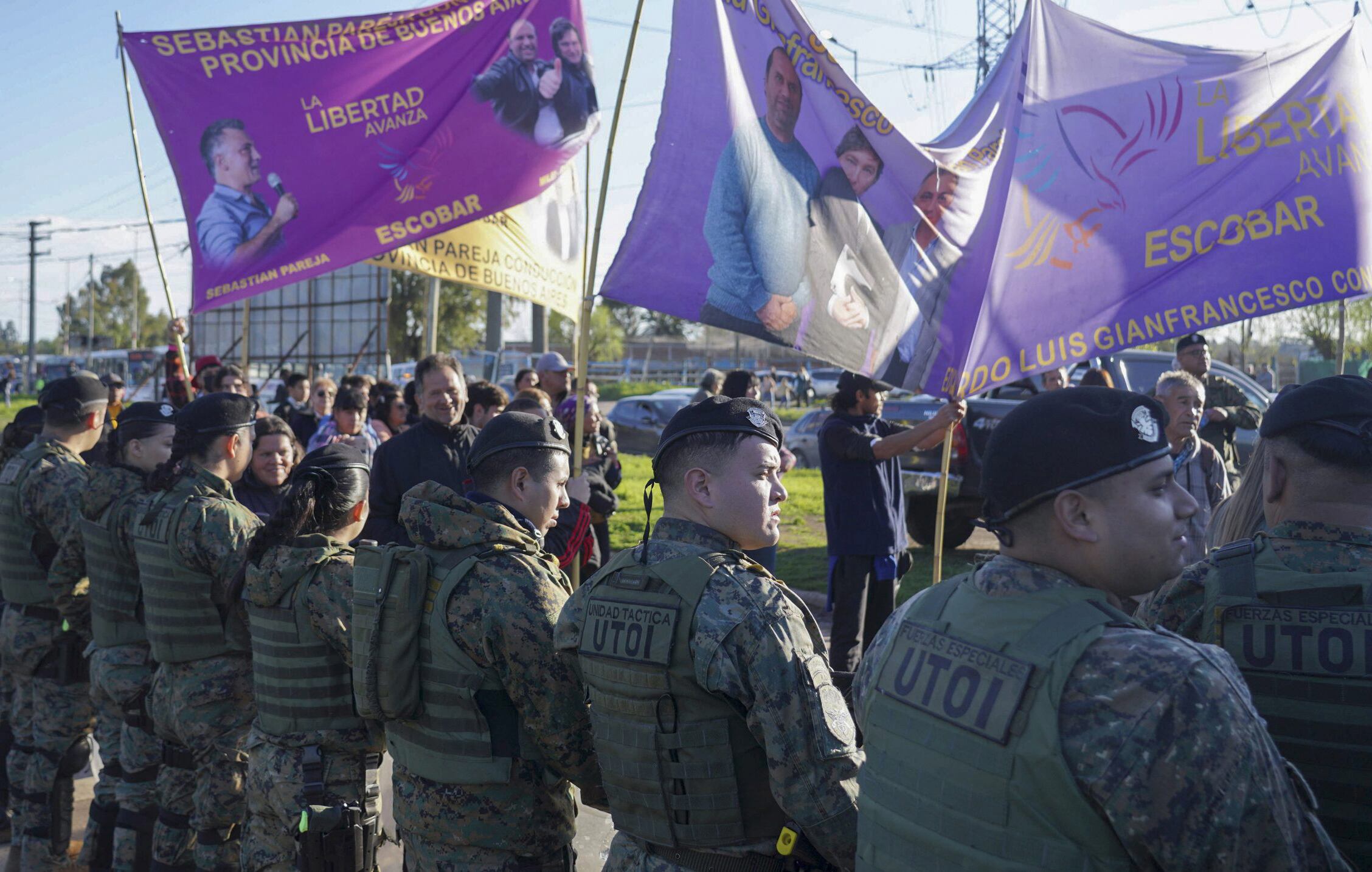 El operativo de seguridad contó con Prefectura, Gendarmería, PFA y Policía Bonaerense.