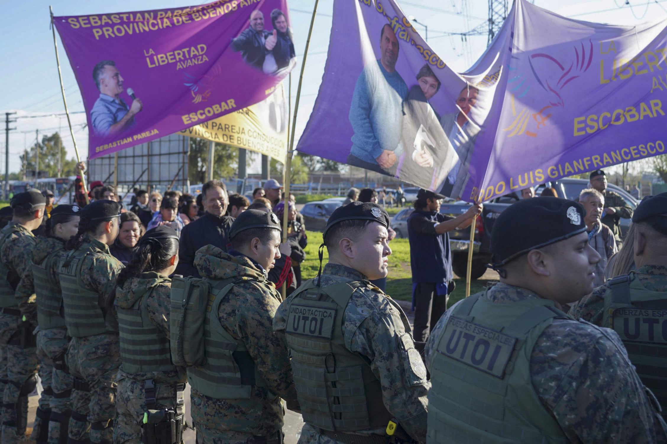 El operativo de seguridad contó con Prefectura, Gendarmería, PFA y Policía Bonaerense.