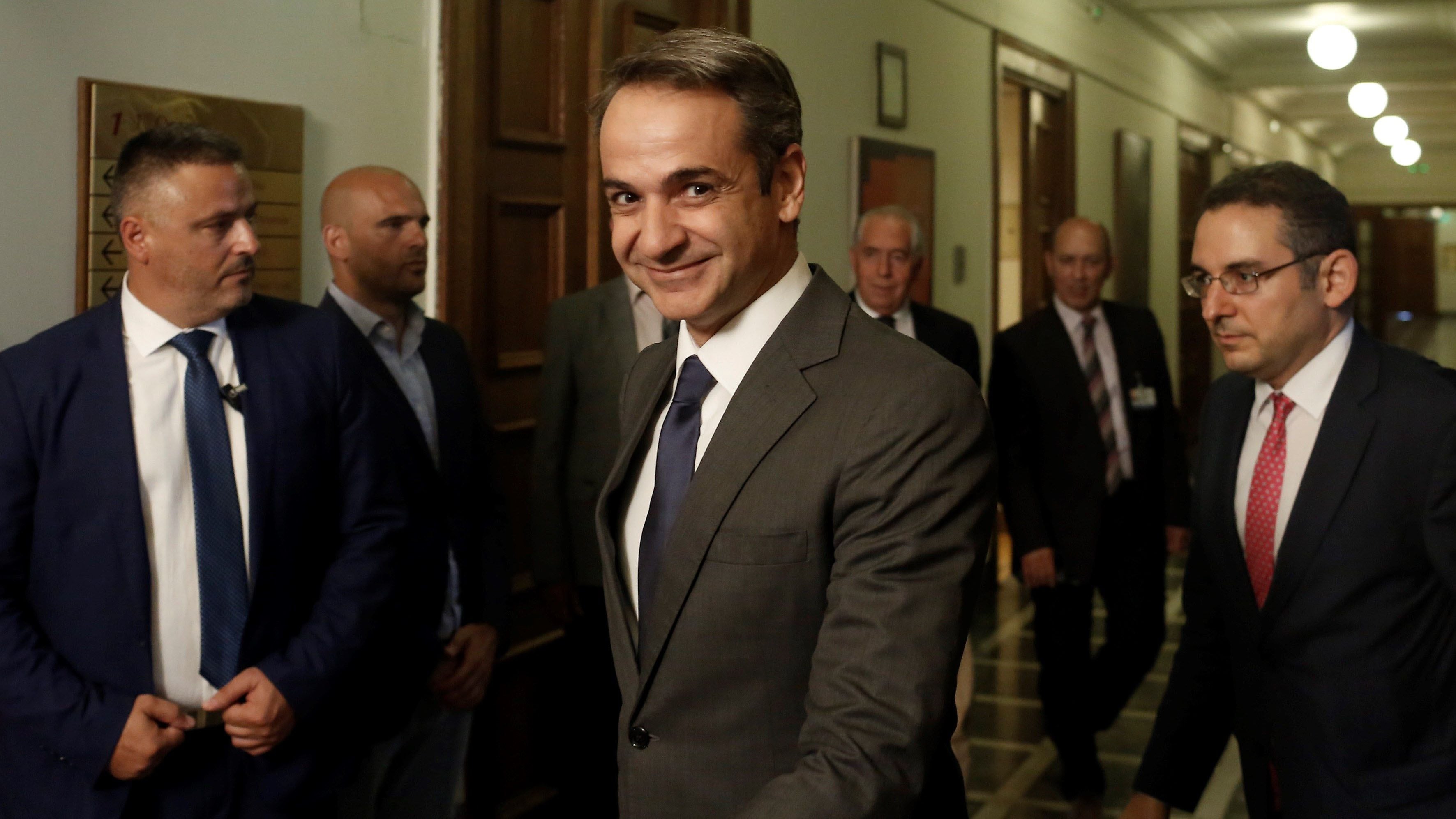 Kyriakos Mitsotakis, ex banquero graduado en Harvard.