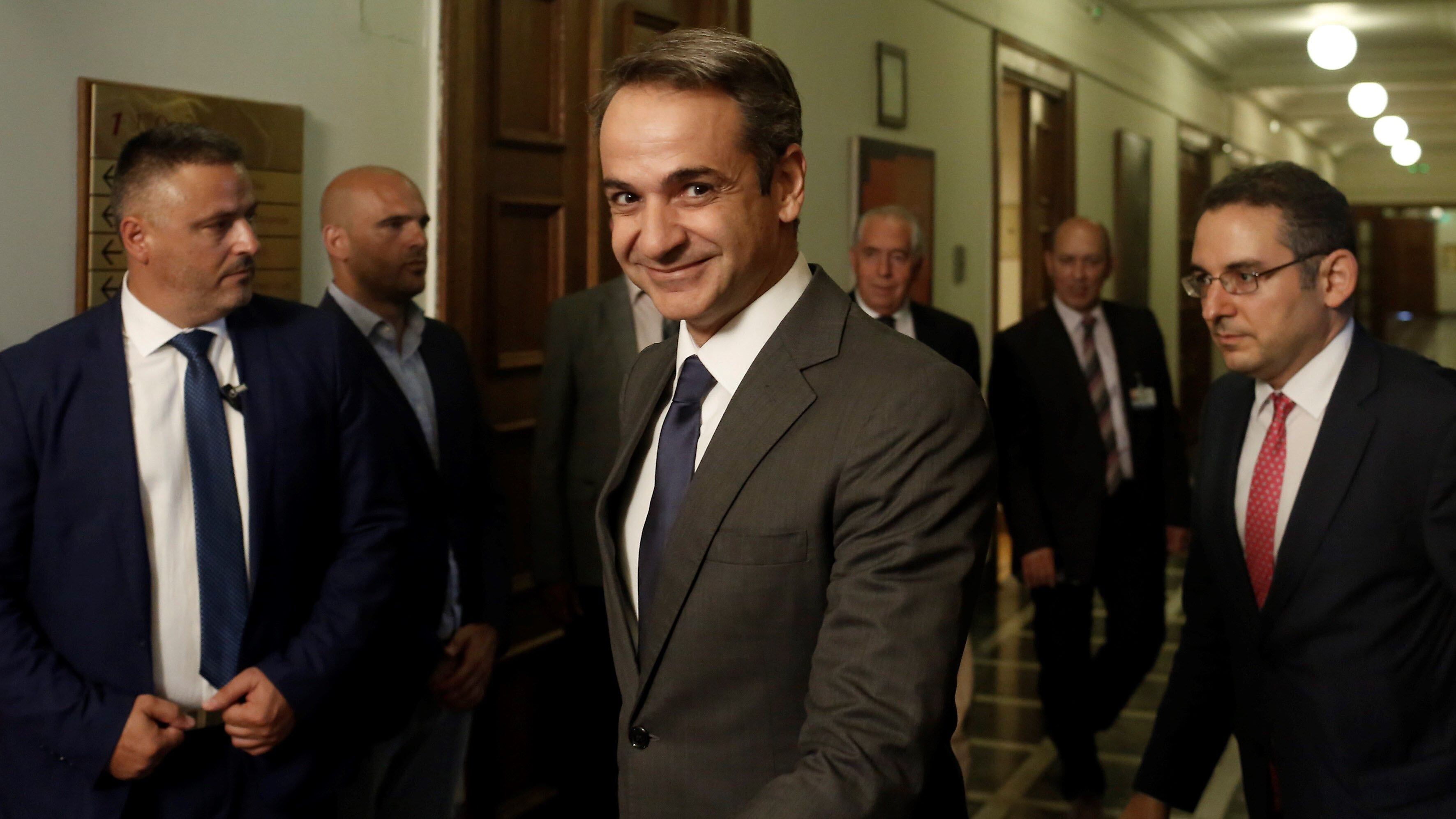 Kyriakos Mitsotakis, ex banquero graduado en Harvard.