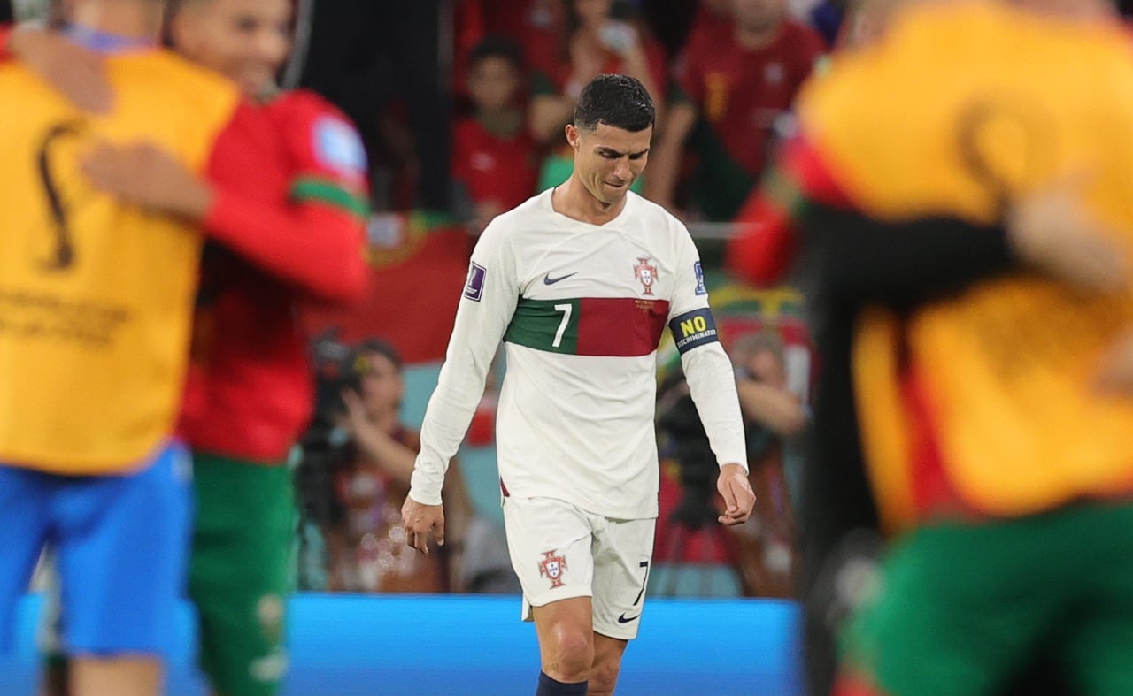 Cristiano Ronaldo refleja la decepción portuguesa tras ser sorprendidos por Marruecos