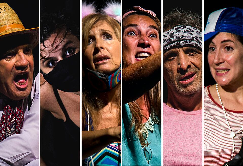 La obra consta de seis personajes atravesados por la pandemia.