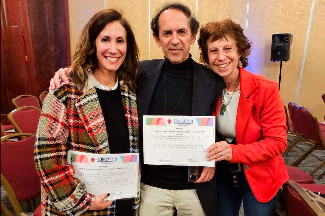 Cecilia Cabral, Guillermo Blanco y Laura Kornblihtt, los científicos.