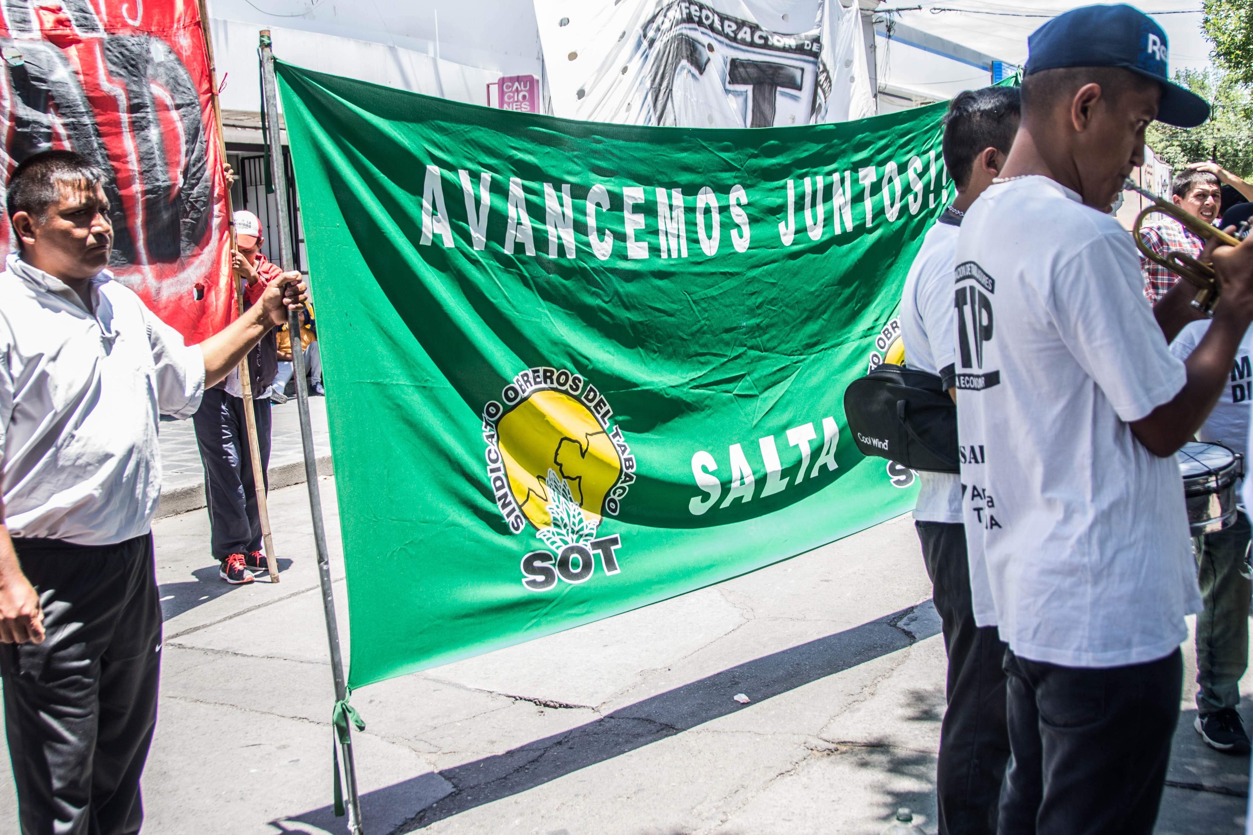 Manifestación frente a la Secretaría de Trabajo