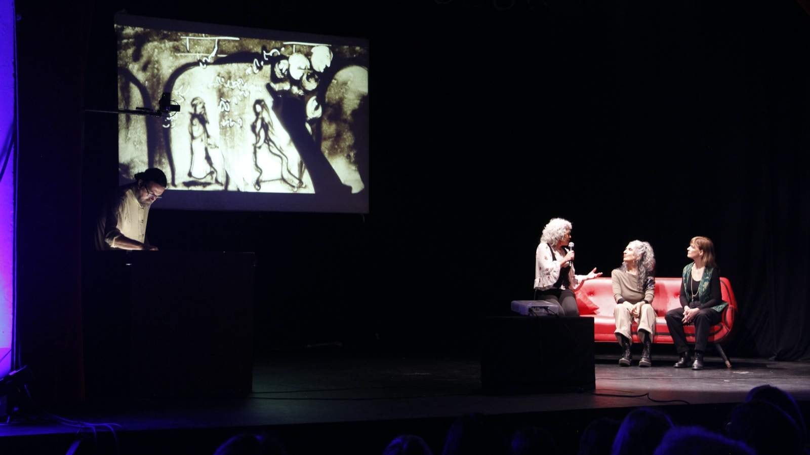 Narradores orales en acción. 