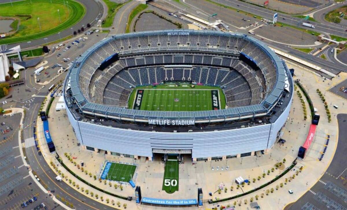 El MetLife Stadium, hogar de los New York Giants y los New York Jets.