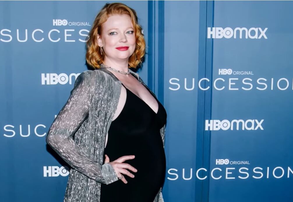 Sarah Snook, protagonista de Succession, presentó a su bebé. Imagen: captura de video
