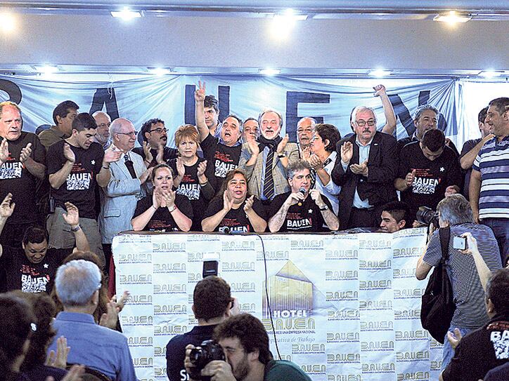 Los trabajadores armaron una cooperativa después de que en 2001 los dueños cerraran el Bauen.